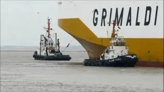 timelapse Grande Colonia IMO 9318527 GRIMALDI LINES Emden Autotransporter RoRo car carrier