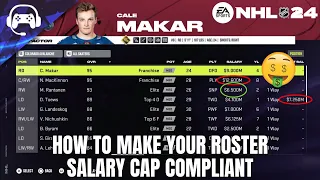 HOW TO MAKE YOUR ROSTER SALARY CAP COMPLIANT ON NHL 24