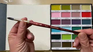 Swatch with me! Trying Kuretake Art Nouveau and Daniel Smith Watercolors!