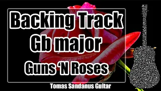 Knockin on Heavens Door Style Backing Track in Gb major - Guns N Roses Rock Guitar Backtrack
