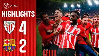 RESUMEN | Athletic Club 4-2 FC Barcelona | Copa 2023-24 1/4 Final