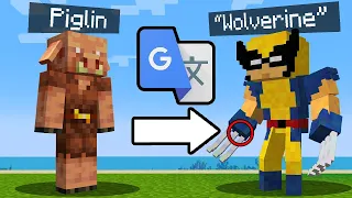 minecraft yaratıklarını ÇEVİRİ ile 1000 kere değiştirdim!