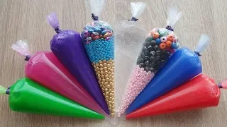 Making Crunchy Slime With Piping Bags #294