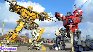 Transformers: The Last Knight | Optimus Prime vs Bumblebee Final Fight | Paramount Pictures [HD]