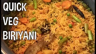 சுவையான வெஜ் பிரியாணி 😋ஈஸி குக்கர் முறை!!! Quick Veg Biryani in Pressure Cooker