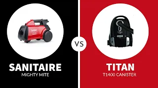 Sanitaire Mighty Mite SC3683D vs Titan T1400 Commercial vacuum comparison | Visit local @AceVacuums