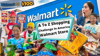 A To Z Shopping Challenge In America - Walmart Store | Ramneek Singh 1313 | RS 1313 VLOGS