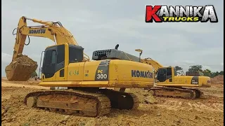 คู่ใหญ่ทะลวงบ่อ komatsu PC300 บุ้งกี๋1.4คิว ตักเน้นๆอุ้มๆ 260hpแรงเหลือๆ