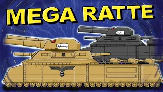 Monster Dorian meets Mega Ratte - Cartoons about tanks