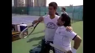 Novak Djokovic and Diego Maradona Show