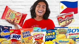 I Tried Every Filipino Snack (ft. The Bee From Jollibee)