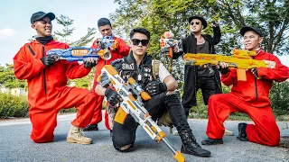 SEAL X Nerf War : Captain SWAT Warriors Nerf Guns Fight Criminals Dr Ken Crazy Weapon Thief Display