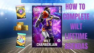 HOW TO COMPLETE THE WILT LIFETIME AGENDAS FOR 80 HOF BADGES, 1000 TOKENS, AND MORE!! NBA 2K22 MyTEAM