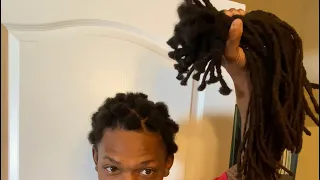 LOC UPDATE: HE CUT HIS LOCS AND REATTACHED