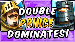 EFFORTLESS OFFENSE! EASY WINS w/ GIANT DOUBLE PRINCE DECK — Clash Royale