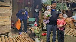 Mr. "Văn Ngôn Daily Life" gives chickens to raise, single father Azo gives gifts to 2 little girls