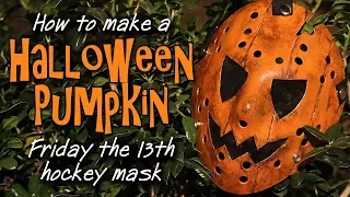 How To Make a "Halloween Pumpkin" Jason Mask - Friday the 13th DIY Tutorial