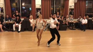 JEFFERSON & ADRIANITA SALSA SHOW  LA PELOTA  @ GRANADAS LA 2017