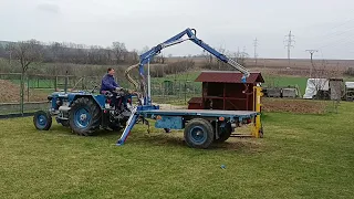 zetor25 hydraulická ruka prvý test