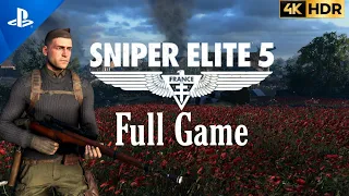 Sniper Elite 5 Геймплей PS5 4K 60FPS HDR Полная игра