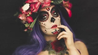 Sugar Skull Halloween makeup tutorial | INA PANDORA