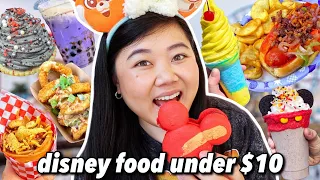 What to Eat at DISNEY on a BUDGET! Best Disneyland & DCA Foods UNDER $10 (ish)