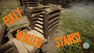 Sons of the Forest: Fully walled stairs: