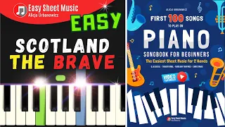 Scotland the Brave - Piano Tutorial for Beginners I Easy Sheet Music PDF I SLOW