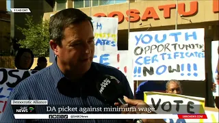 2024 Elections | DA pickets against minimum wage outside Cosatu headquarters: John Steenhuisen