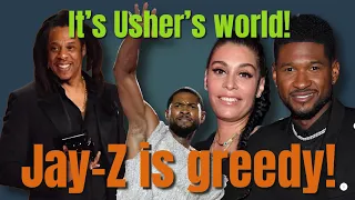 Usher’s Super Bowl concert and a new wife?! Jay-Z is greedy