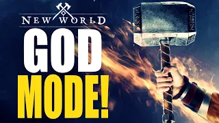 ⚜️GOD MODE UNLOCKED!⚜️New World INSANE Warhammer & Life Staff Build - WAR PRIEST - PVE/PVP Build