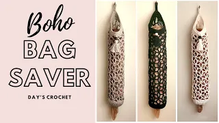 Easy Crochet Grocery Bag Holder