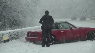 12-04-21 Snoqualmie Pass, WA - Heavy Snow - Slideouts - Stuck Vehicles