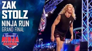 Zak Stolz displays 'great technique' in his Grand Final Stage 1 run  | Australian Ninja Warrior 2020