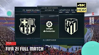 FIFA 21 Barcelona vs Atletico Madrid - La Liga PS5 Gameplay 4K HDR 60FPS