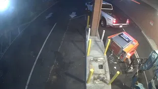 Raw video: Two people use forklift to steal ATM from Sacramento credit union