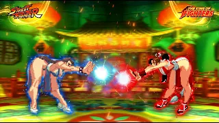 Chun-Li VS Mai Shiranui - Epic MUGEN Battle in Shanghai Arena [Capcom VS SNK] [Pot'S Style]