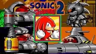 Sonic the Hedgehog 2: All Bosses (As Super Knuckles) (No Damage) (With PERFECT Ending)