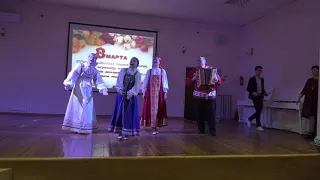 Арина Филиппова ("Мейсэ мазый эрзянь велесь")  на концерте посвященный  празднику 8 Марта,  2018г.