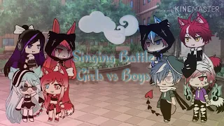 Singing Battle Girls vs Boys ||GACHA LIFE||