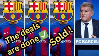 Officially, Barcelona has sold a player and included two super deals