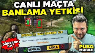 HİLECİ BANLAMA YETKİSİ ALDIM! CANLI BAN ATTIM! PUBG Mobile