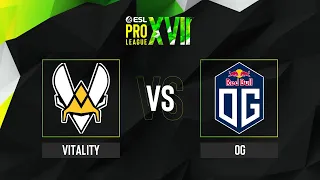 Vitality vs. OG - Map 1 [Anubis] - ESL Pro League Season 17 - Upper bracket