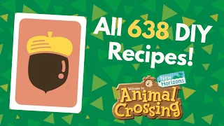 All 638 DIY Recipes of Animal Crossing: New Horizons!