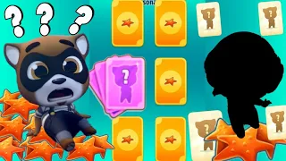 Talking Tom Gold Run SEA Star EVENT LUCKY CARD Astronaut Tom vs Raccoon Boss FIGHT GAMEPLAY