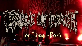 Cradle of Filth en Lima 2019 - Resumen