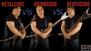 Metalcore VS Grindcore VS Deathcore (Guitar Riffs Battle)