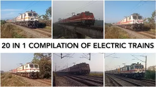 20 IN 1 COMPILATION OF ELECTRIC TRAINS || INDIAN RAILWAYS