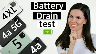 Pixel 5 vs Pixel 4a vs Pixel 4a 5G vs Pixel 4XL | Battery Drain Test