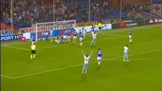 Sampdoria vs Lazio 0-1 2015 - Goal Santiago Gentiletti ( Serie A )